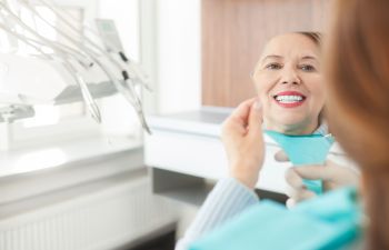 Woman With Dental Implants